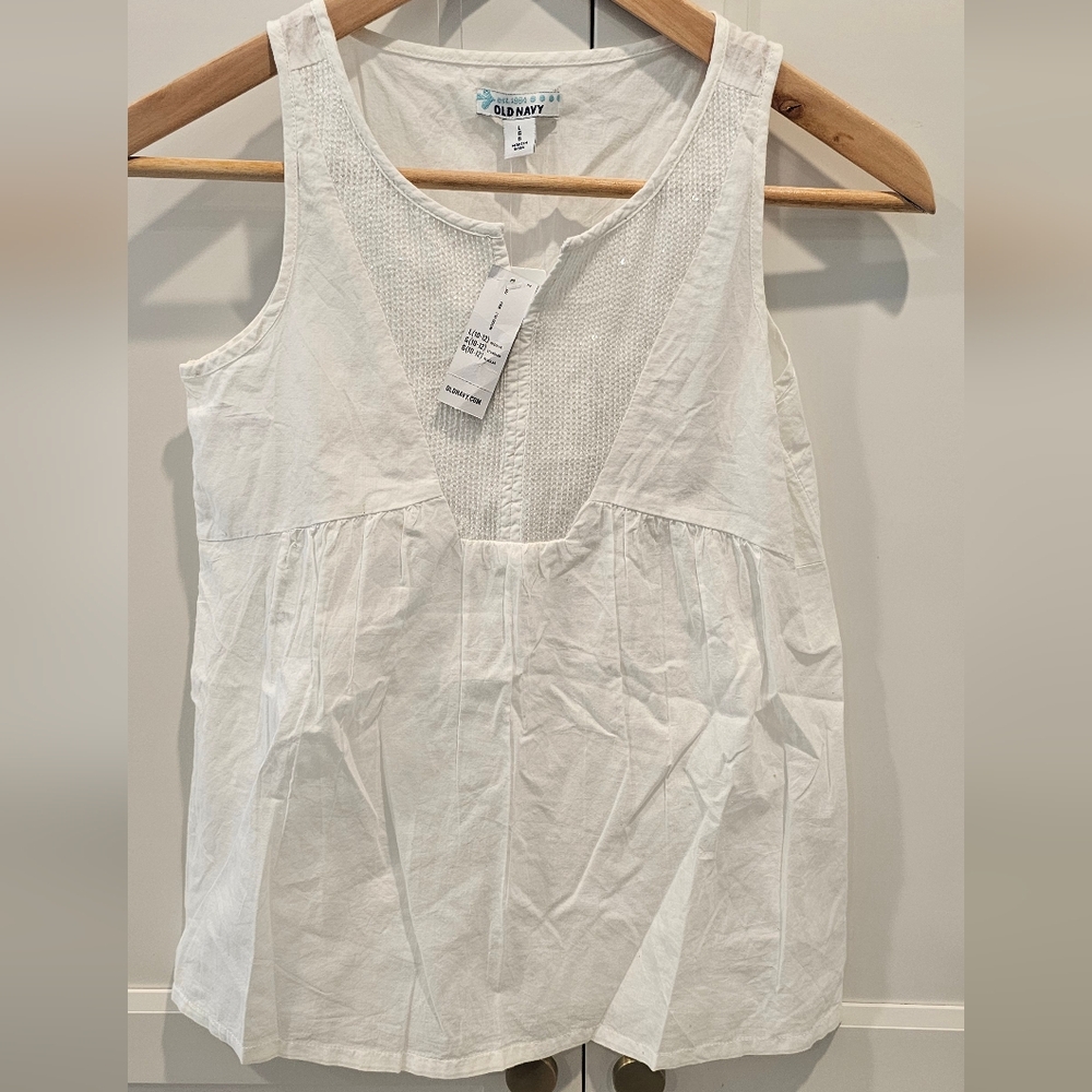 Girls White Top Old Navy